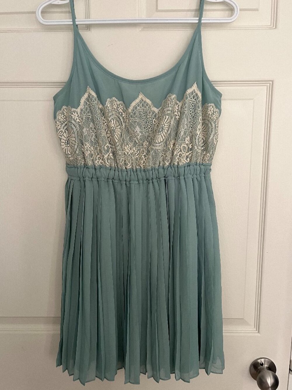 Teal Minuet Mini Dress (Size Large)